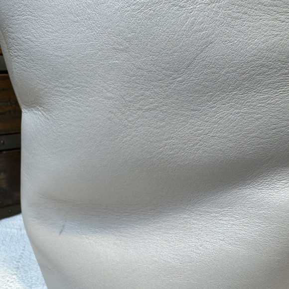 Dooney & Bourke Florentine Vacchetta Small Pocket Satchel Gray Italian Leather - Picture 10 of 16